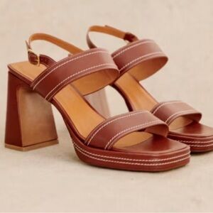 Sezane Suzie High Sandal NIB Sz 8